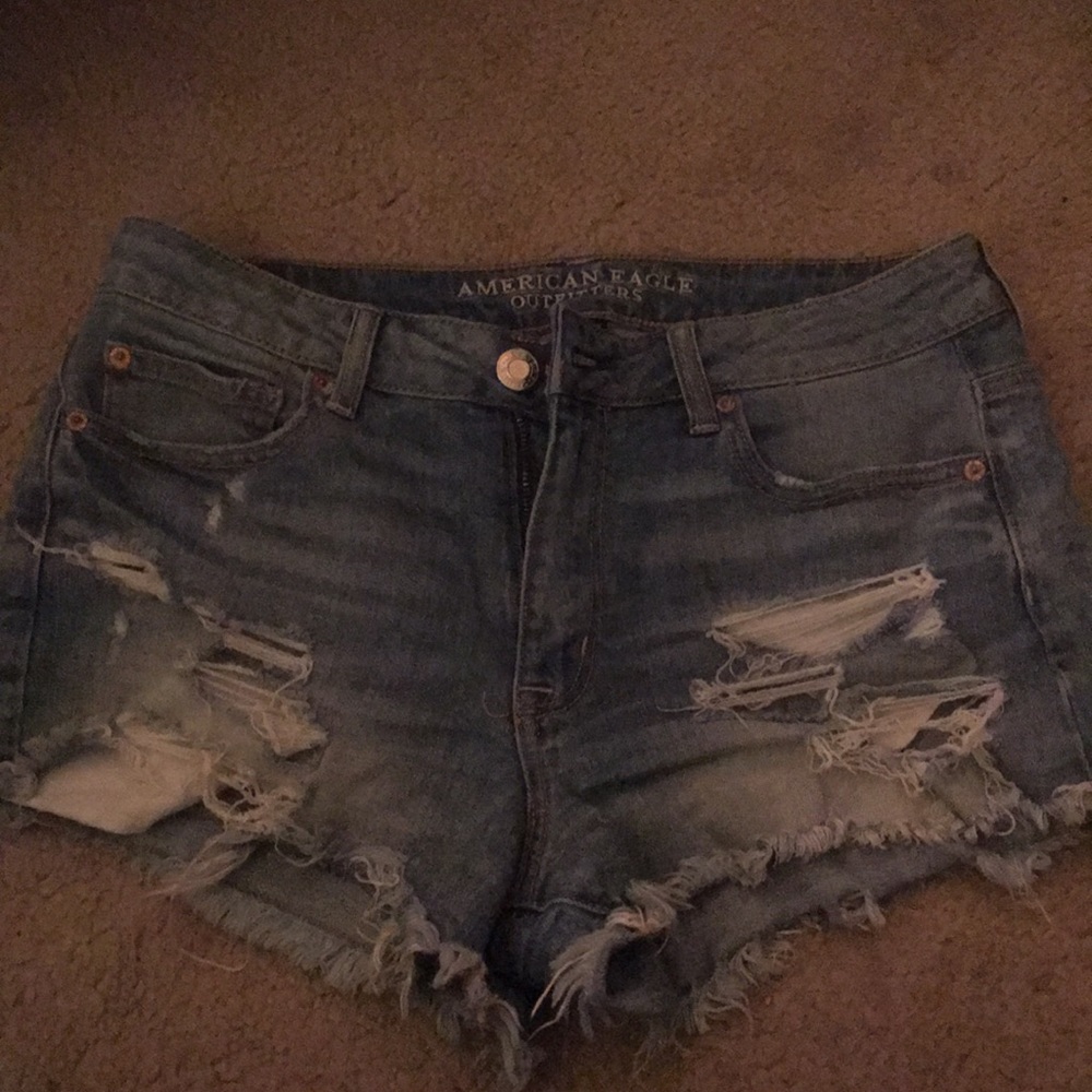 Distressed Jean Shorts